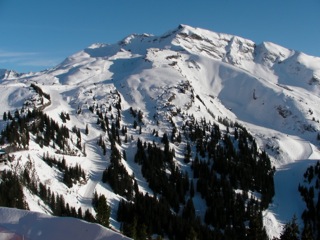 冬休みの作文：「初めてのスキー」ゲレンデは見たことのないような絶景が広がっていました。