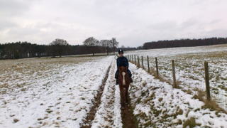 乗馬の寄り道⑤　馬でぬくもる　雪にあそぶ