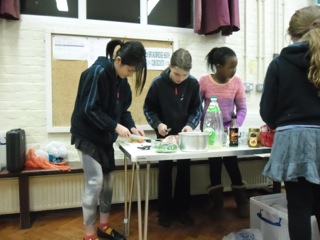 Cooking with English Girl Guides!