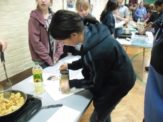 Cooking with English Girl Guides!